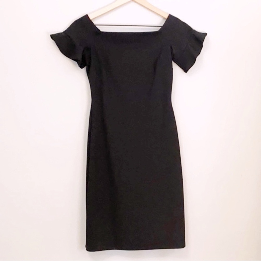 Gianni Bini Off Shoulder Ruffle Sleeve Midi Dress